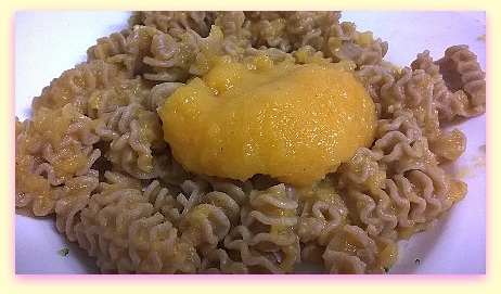 pasta con crema di zucca